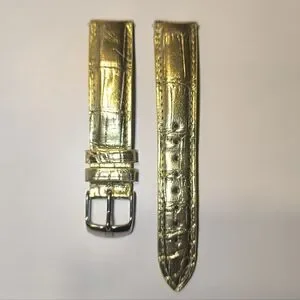 Michele | Accessories | Michele 8mm Metallic Gold Genuine 